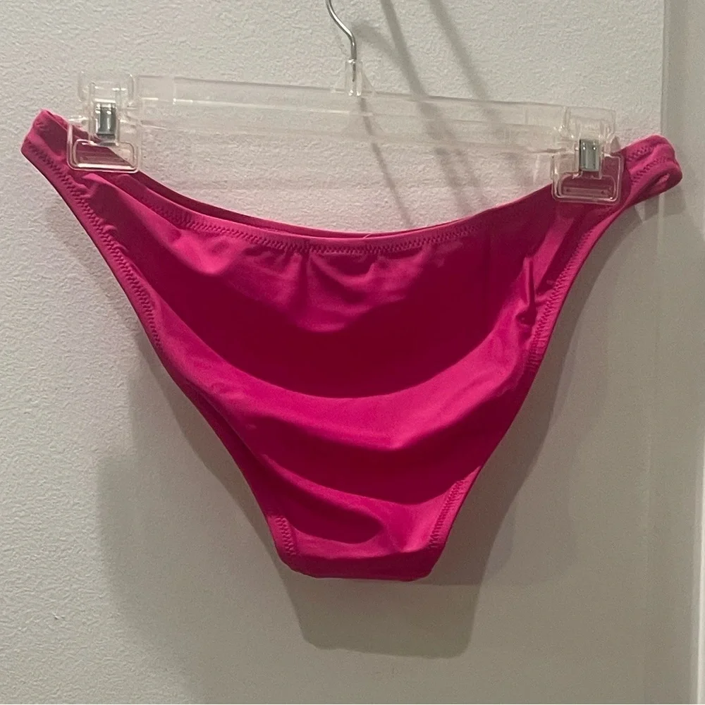 NEW…J.CREW Heritage High Leg Pink Bikini Bottom